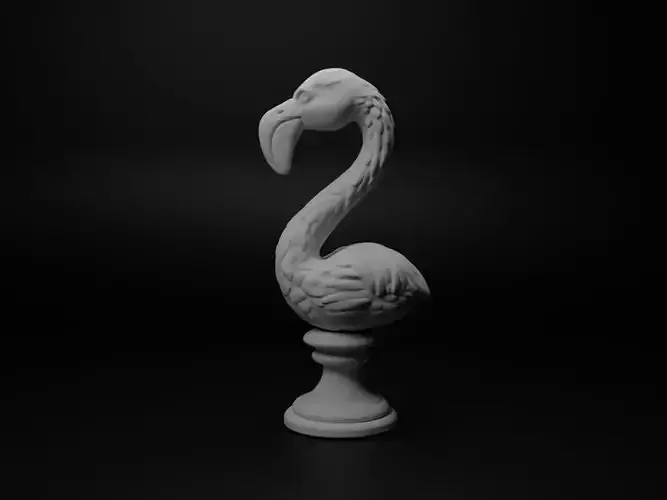 Flamingo Animal Bust Chess