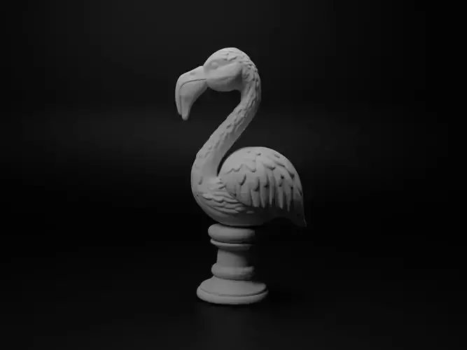 Flamingo Animal Bust Chess