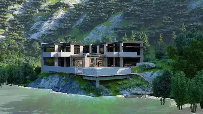 Forest villa-Casa Scene-Modern Villa