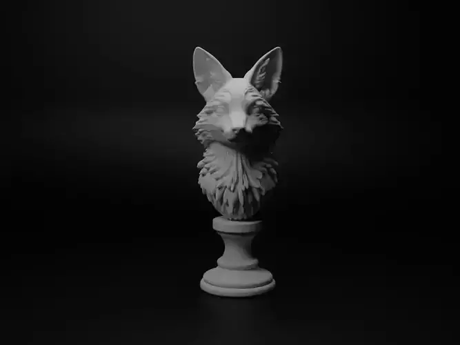 Fox Animal Bust Chess