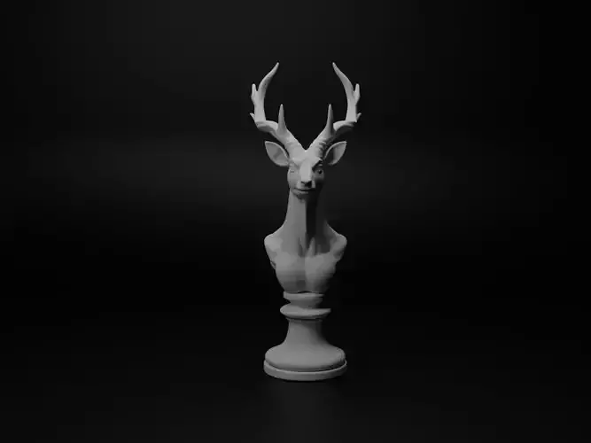 Gerenuk Animal Bust Chess