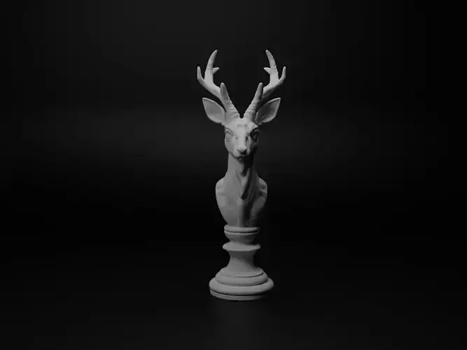 Gerenuk Animal Bust Chess