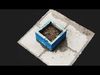 Photorealistic 3D scan of concrete abandoned empty planter Free low-poly 3D model_1