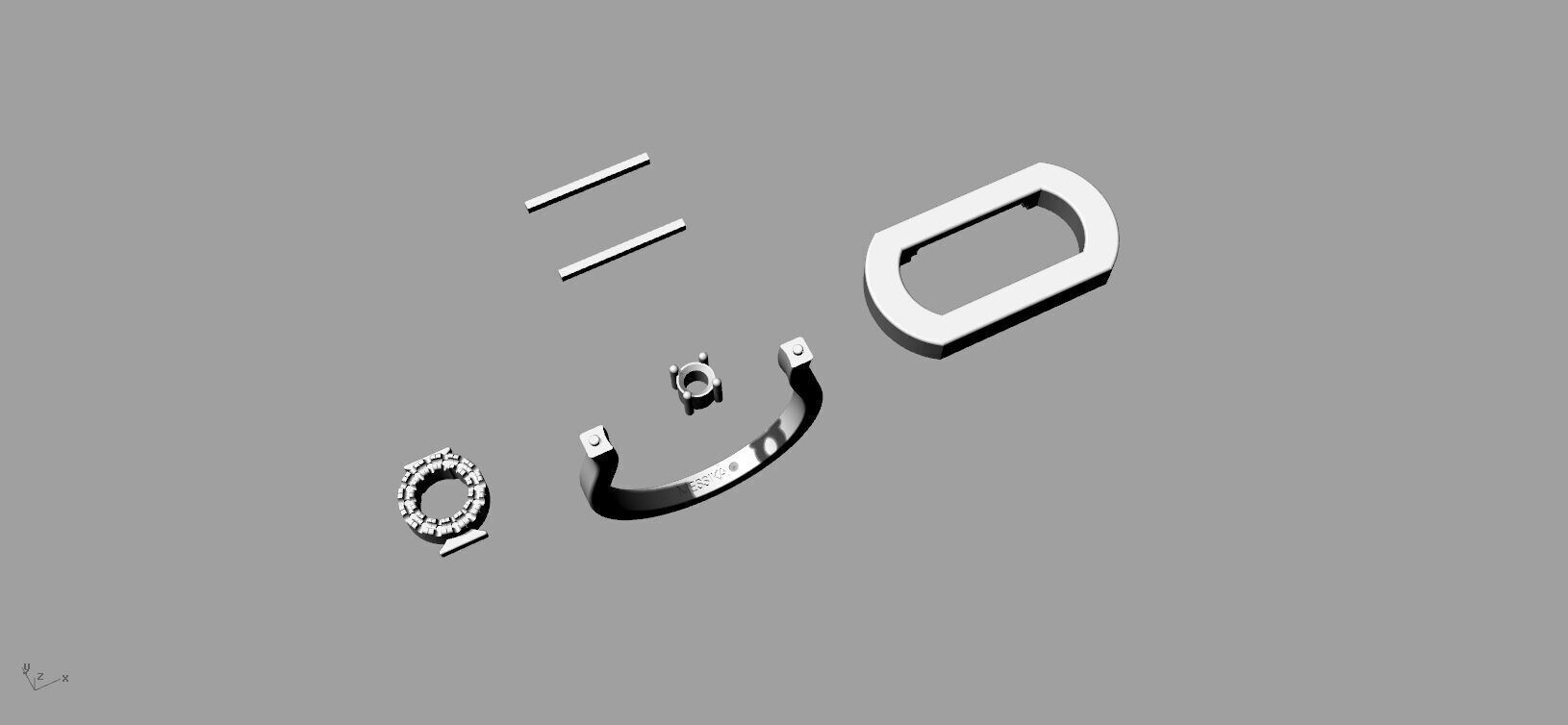 Messika ring move 3D print model_4