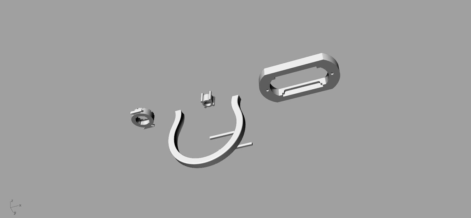 Messika ring move 3D print model_6