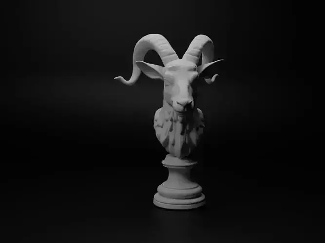 Goat Animal Bust Chess