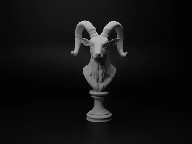 Goat Animal Bust Chess