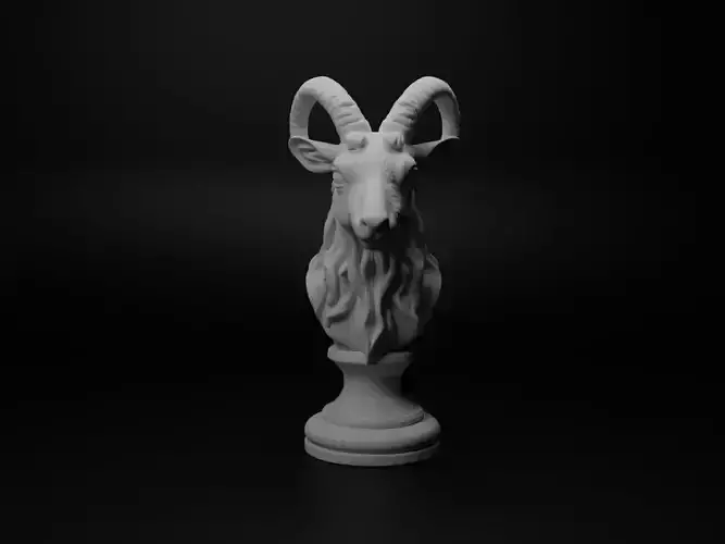 Goat Animal Bust Chess