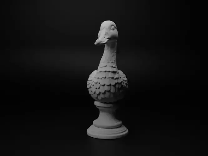 Goose Animal Bust Chess