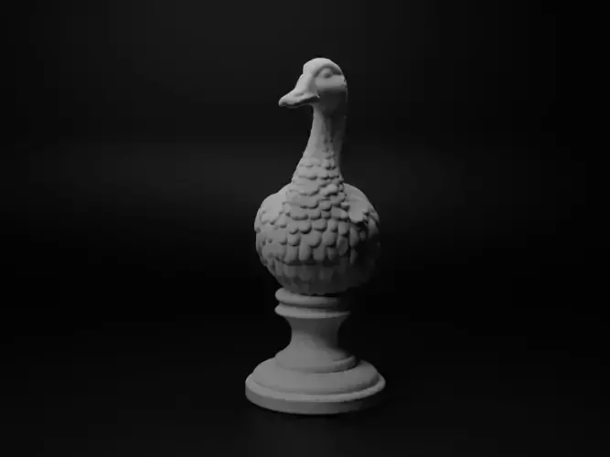 Goose Animal Bust Chess