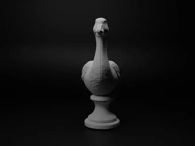 Goose Animal Bust Chess