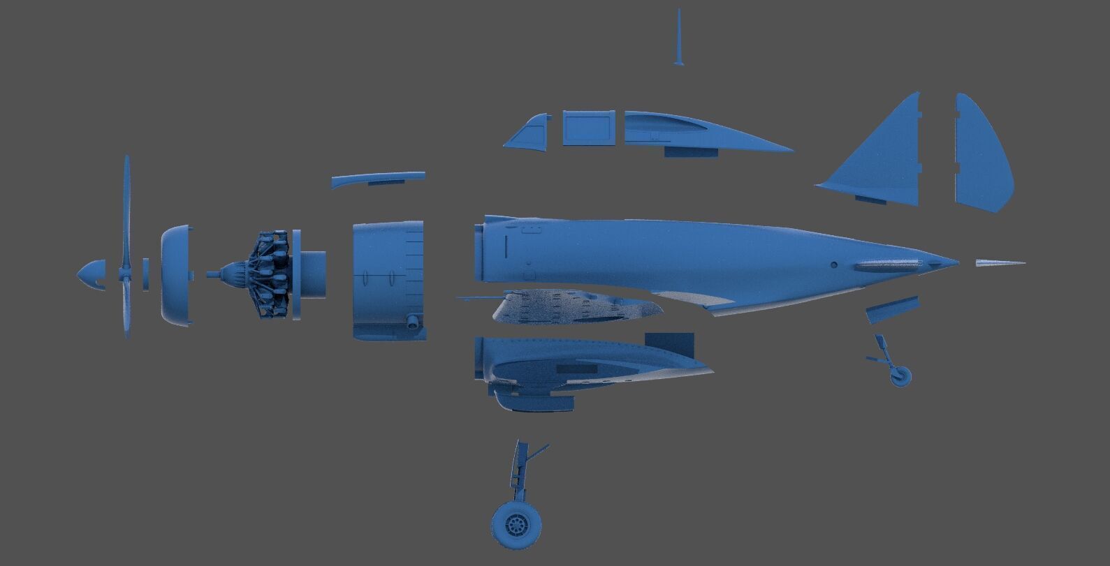RE2000 Falco I - Commercial license - 1-32 scale 3D print model_23