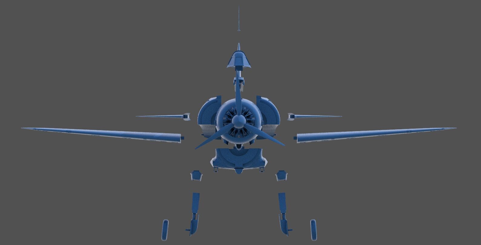 RE2000 Falco I - Commercial license - 1-32 scale 3D print model_24