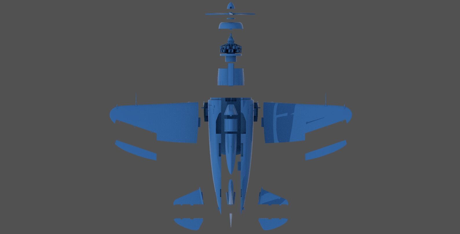RE2000 Falco I - Commercial license - 1-32 scale 3D print model_25