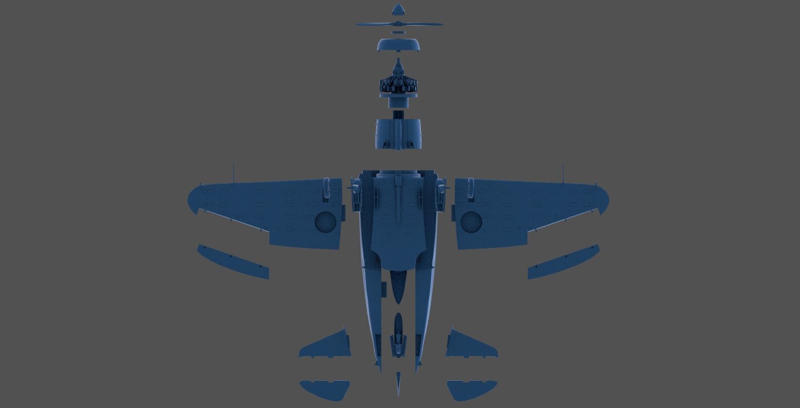 RE2000 Falco I - Commercial license - 1-32 scale 3D print model_26
