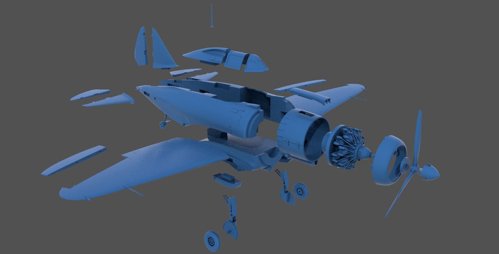 RE2000 Falco I - Commercial license - 1-32 scale 3D print model_16