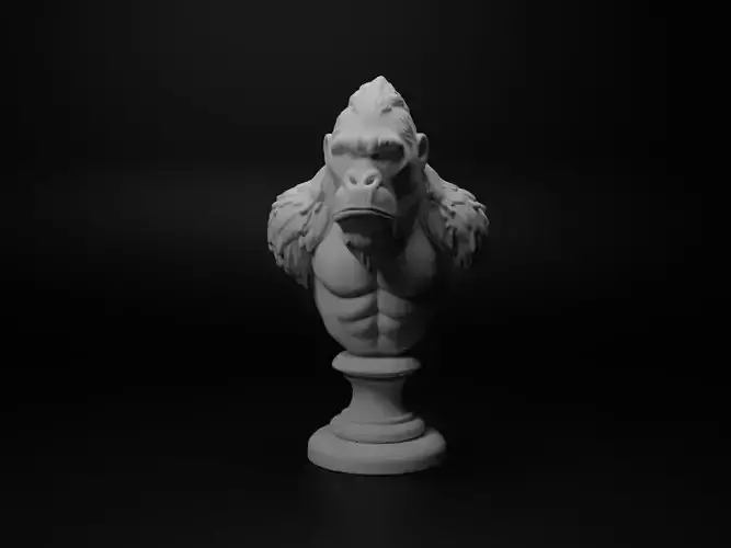 Gorilla Animal Bust Chess