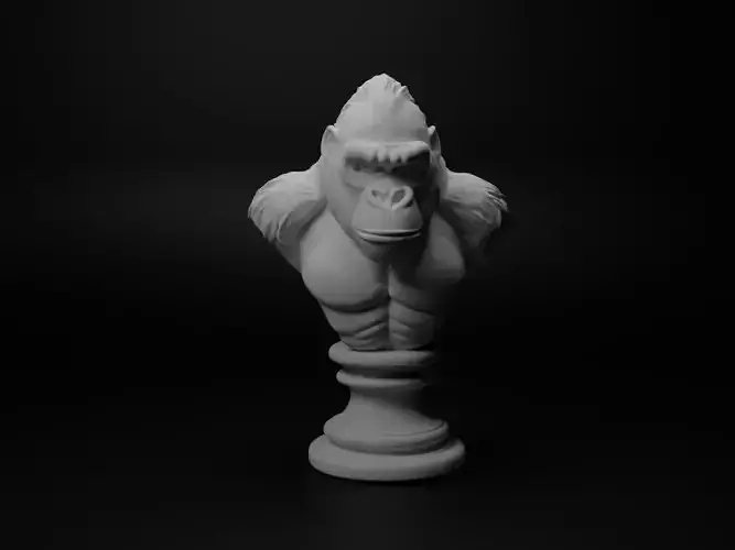 Gorilla Animal Bust Chess