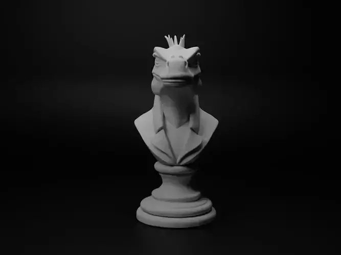 Iguana Animal Bust Chess