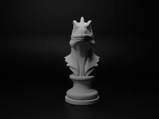 Iguana Animal Bust Chess