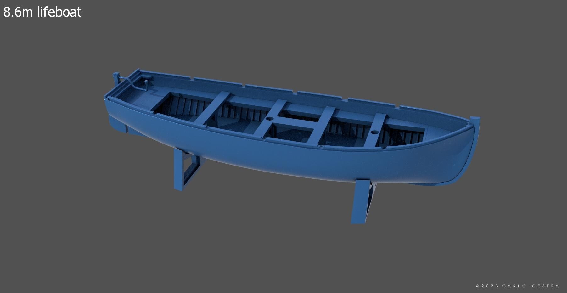 Battleship RN Roma - Commercial license - 1-200 scale 3D print model_65