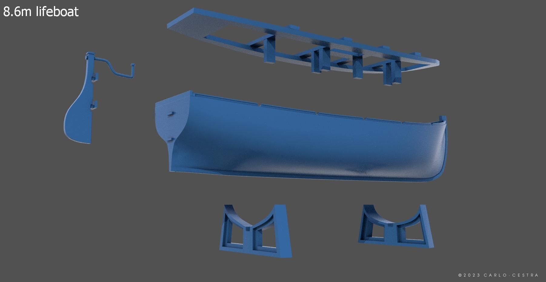 Battleship RN Roma - Commercial license - 1-200 scale 3D print model_63