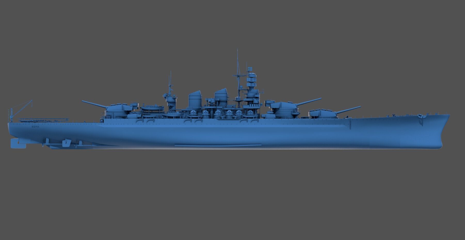 Battleship RN Roma - Commercial license - 1-200 scale 3D print model_54