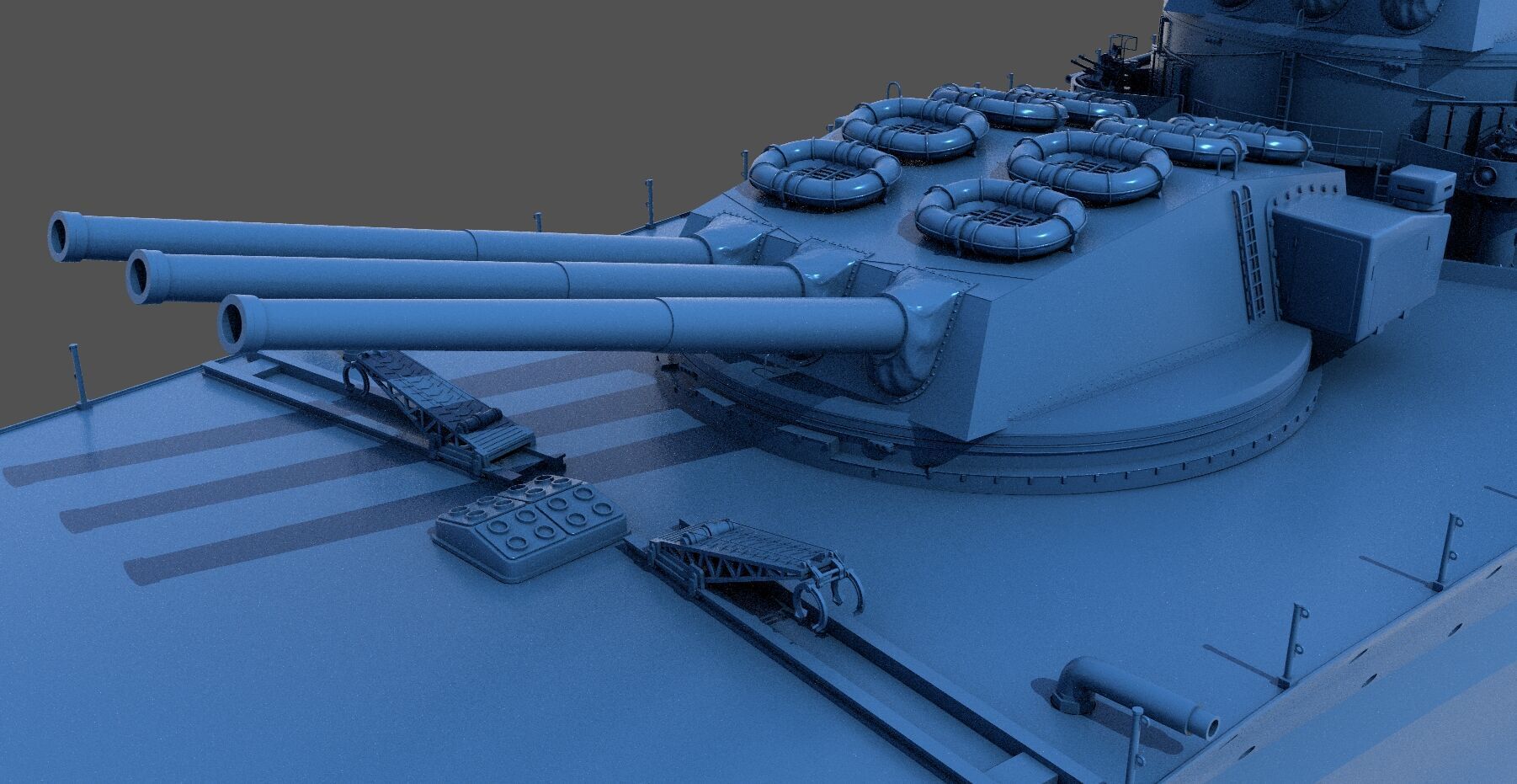 Battleship RN Roma - Commercial license - 1-200 scale 3D print model_5