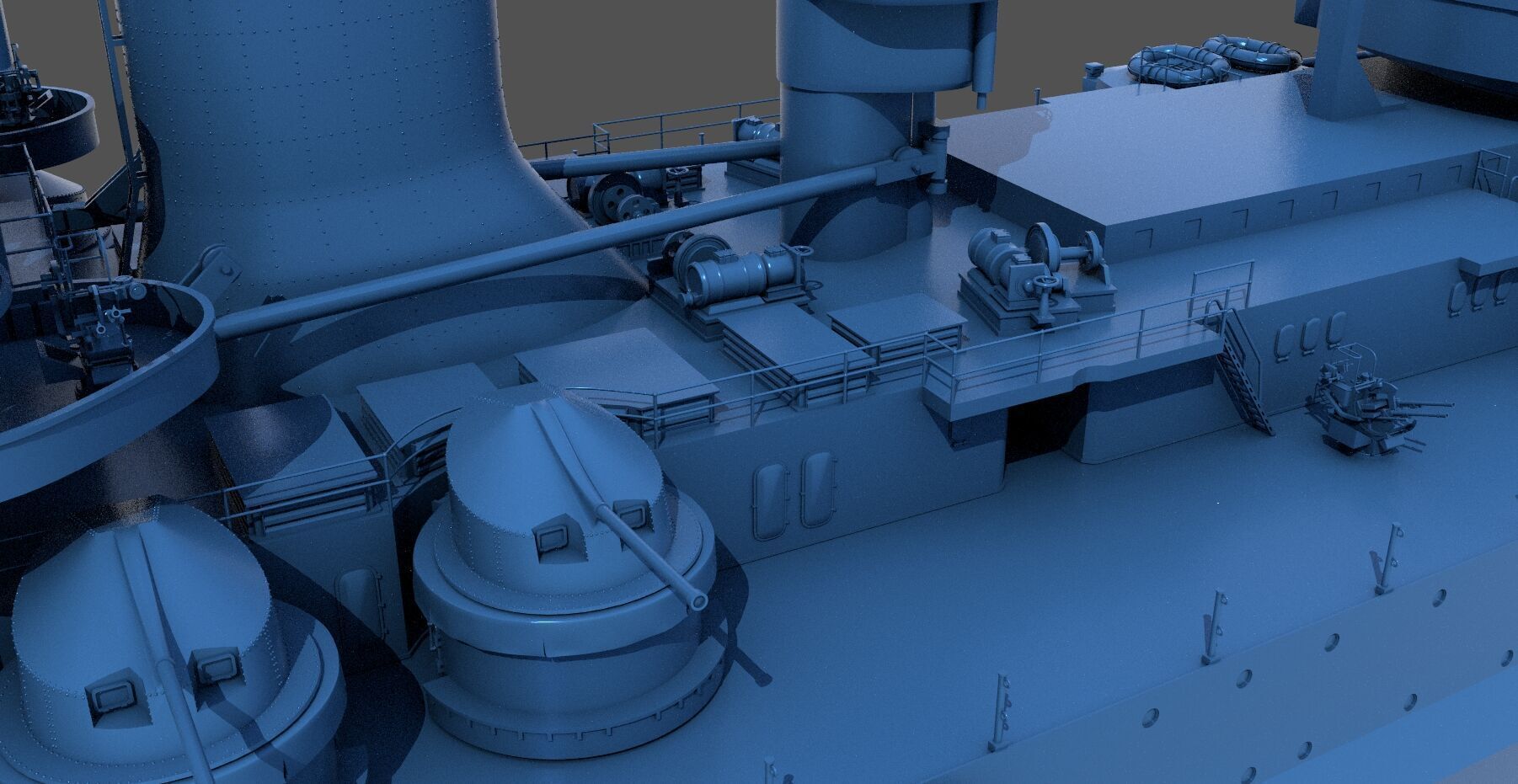 Battleship RN Roma - Commercial license - 1-200 scale 3D print model_12