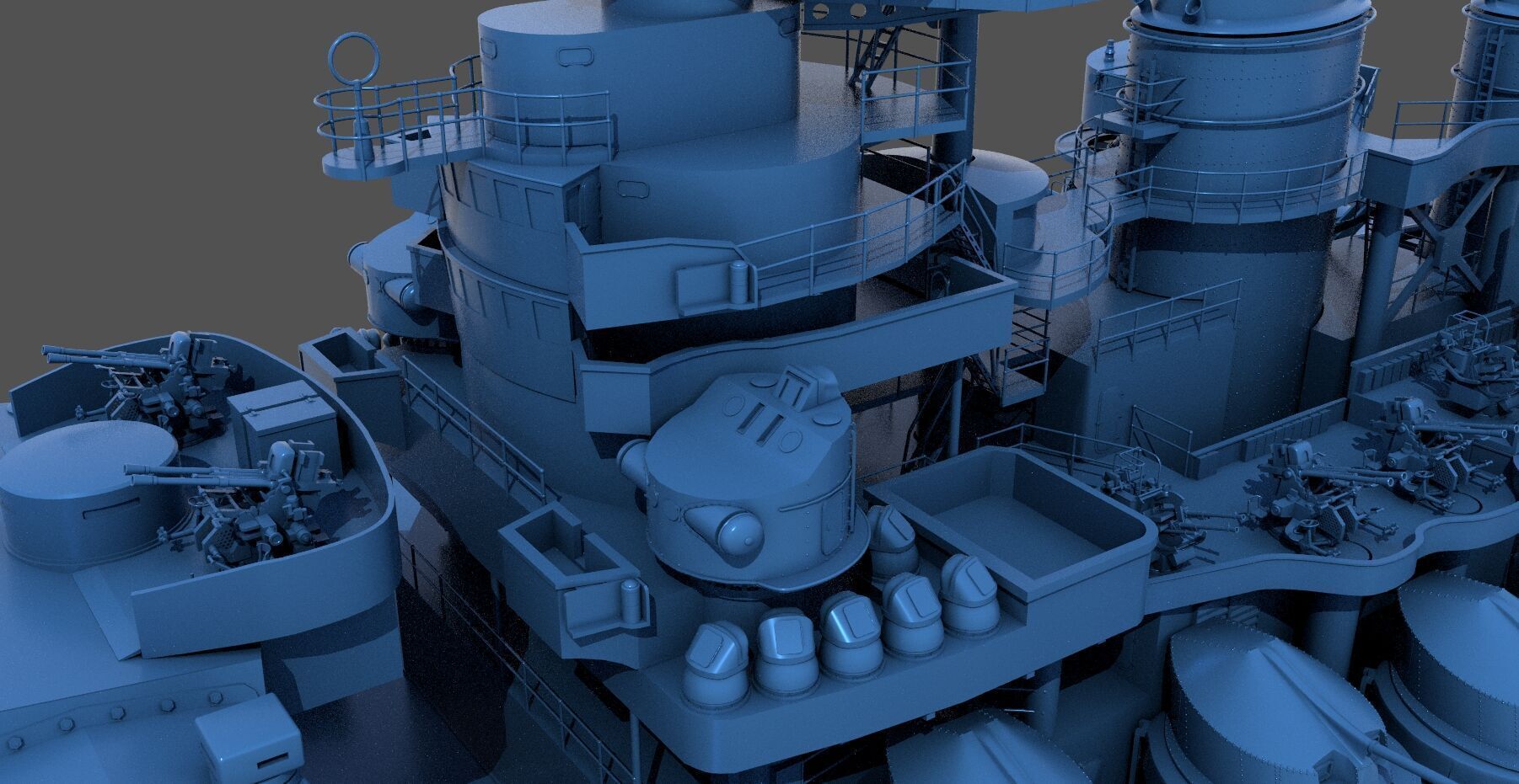 Battleship RN Roma - Commercial license - 1-200 scale 3D print model_8