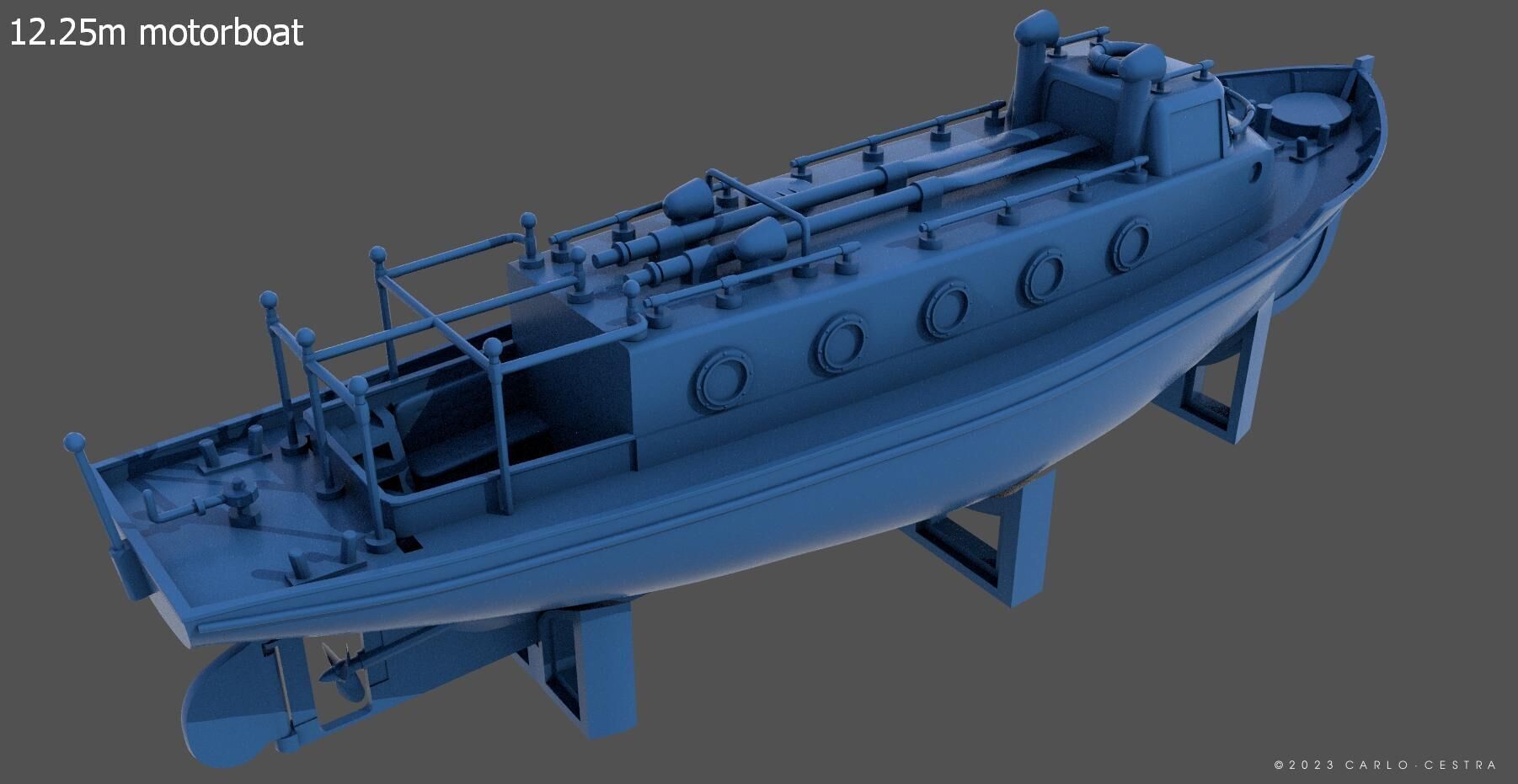 Battleship RN Roma - Commercial license - 1-200 scale 3D print model_81