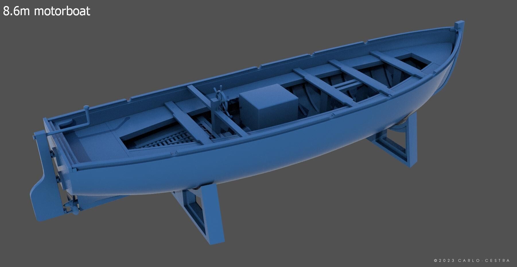 Battleship RN Roma - Commercial license - 1-200 scale 3D print model_71