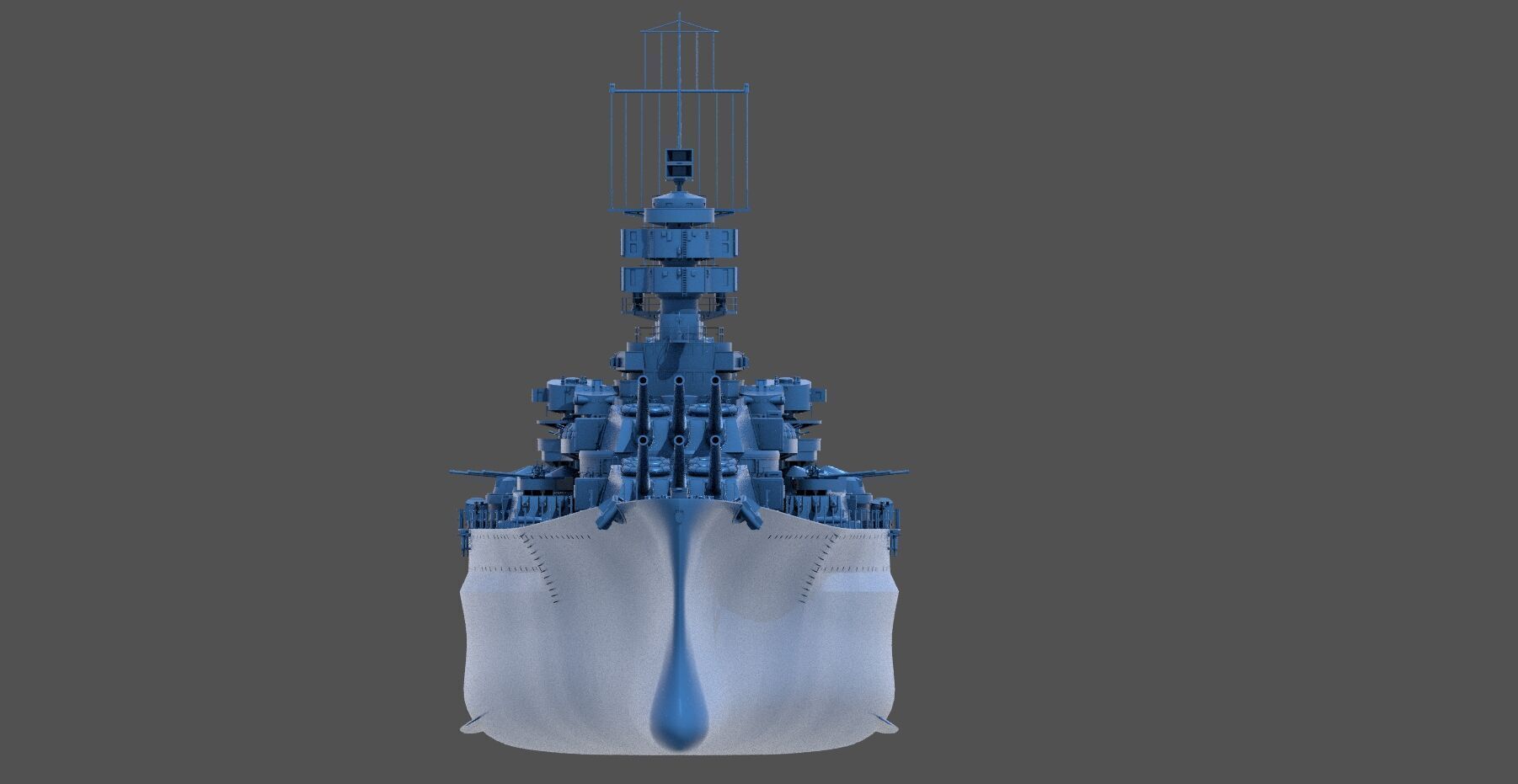Battleship RN Roma - Commercial license - 1-200 scale 3D print model_16