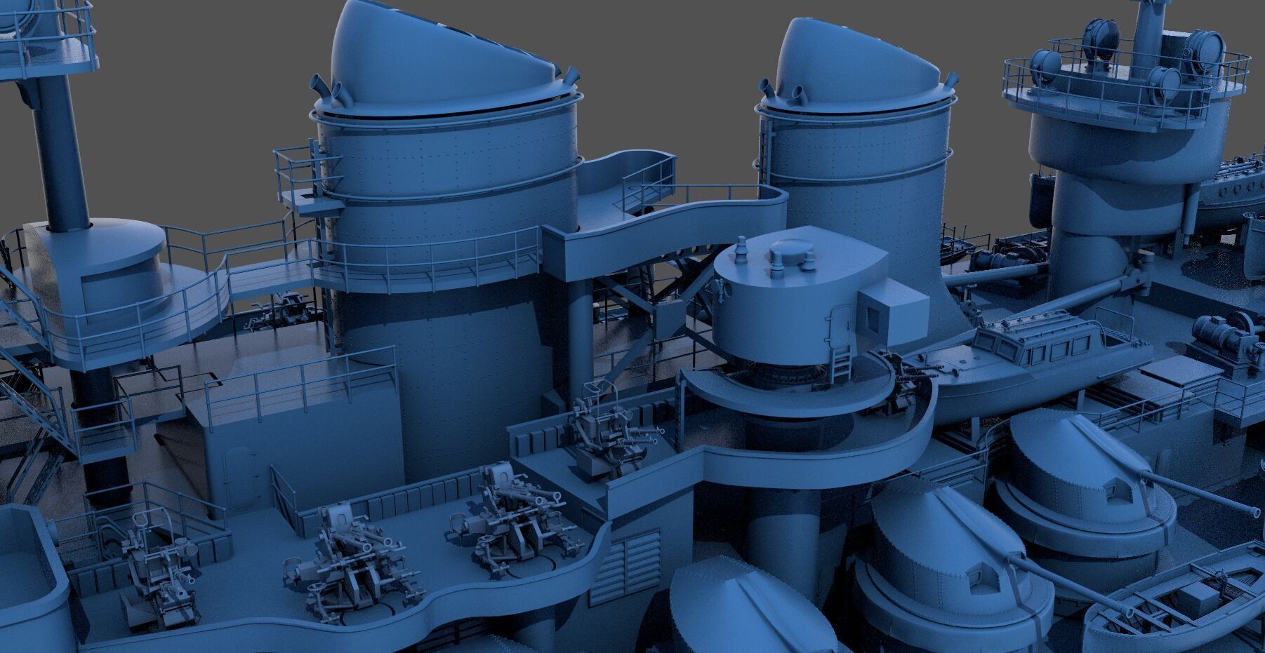 Battleship RN Roma - Commercial license - 1-200 scale 3D print model_50