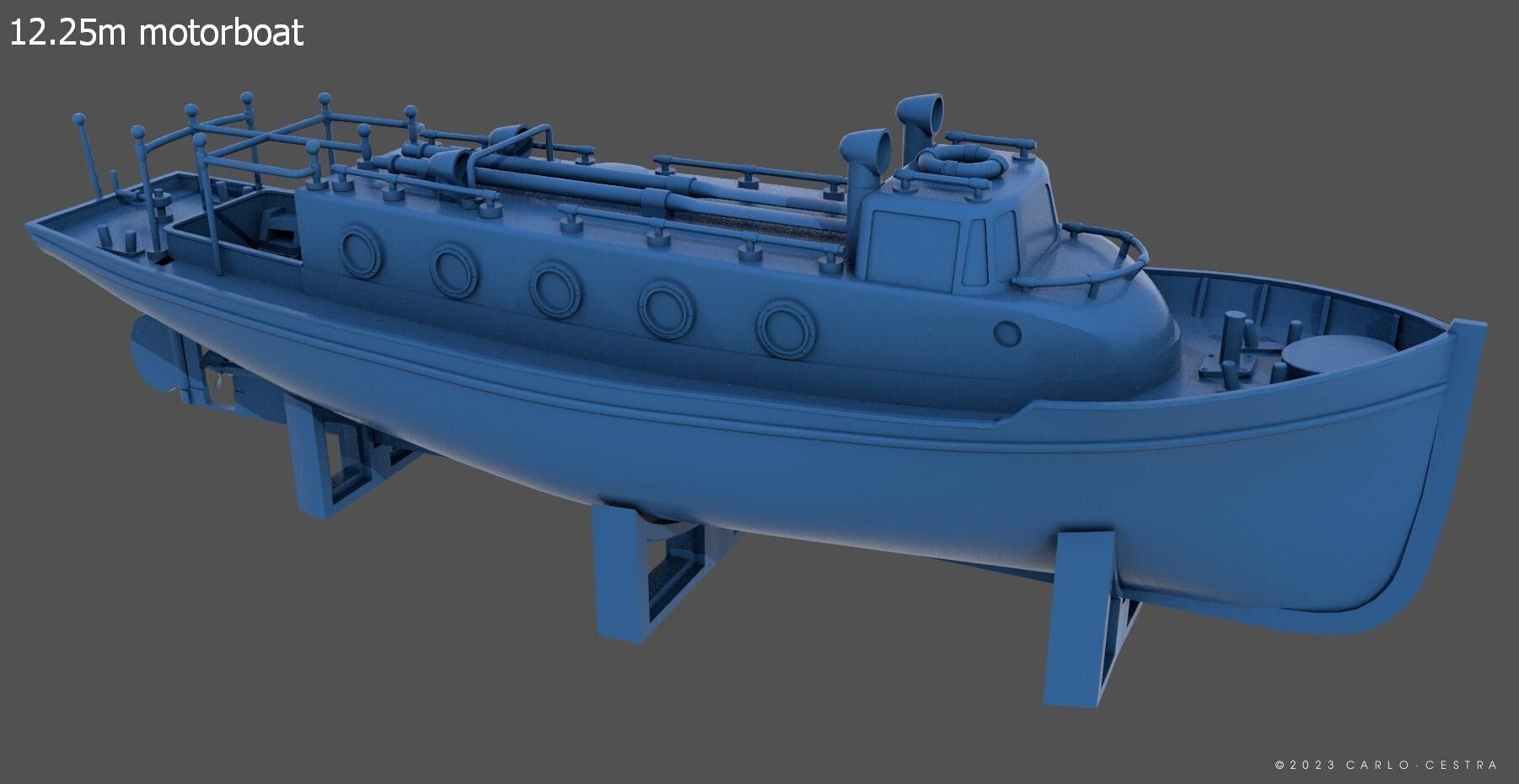 Battleship RN Roma - Commercial license - 1-200 scale 3D print model_79