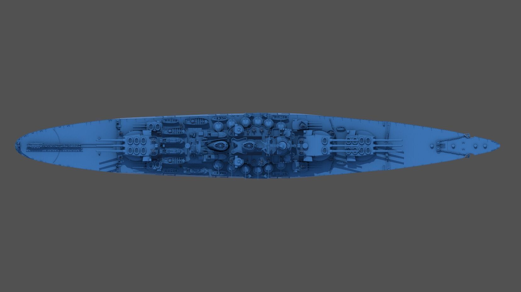 Battleship RN Roma - Commercial license - 1-200 scale 3D print model_56