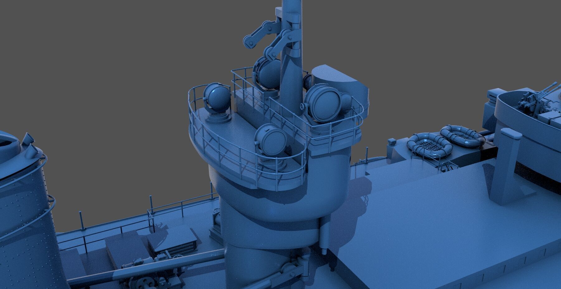 Battleship RN Roma - Commercial license - 1-200 scale 3D print model_13