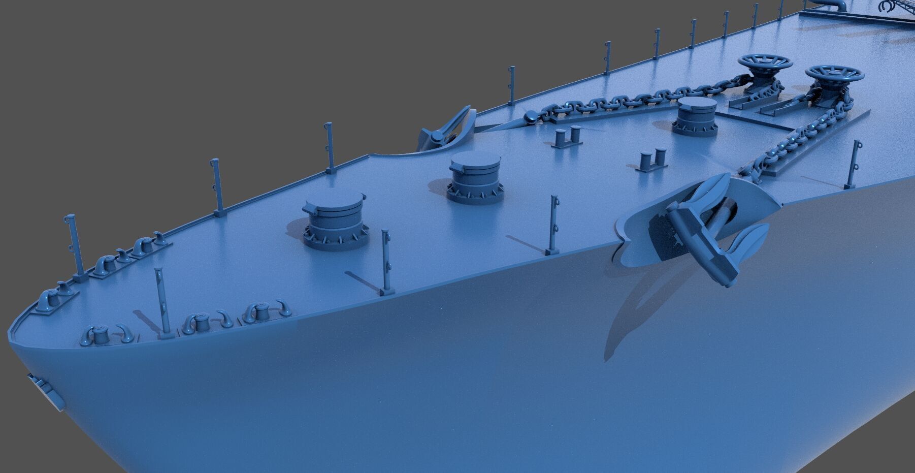 Battleship RN Roma - Commercial license - 1-200 scale 3D print model_4