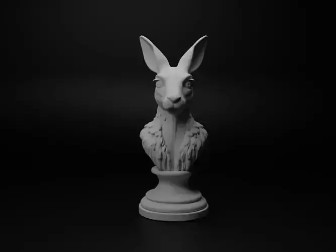 Kangaroo Animal Bust Chess