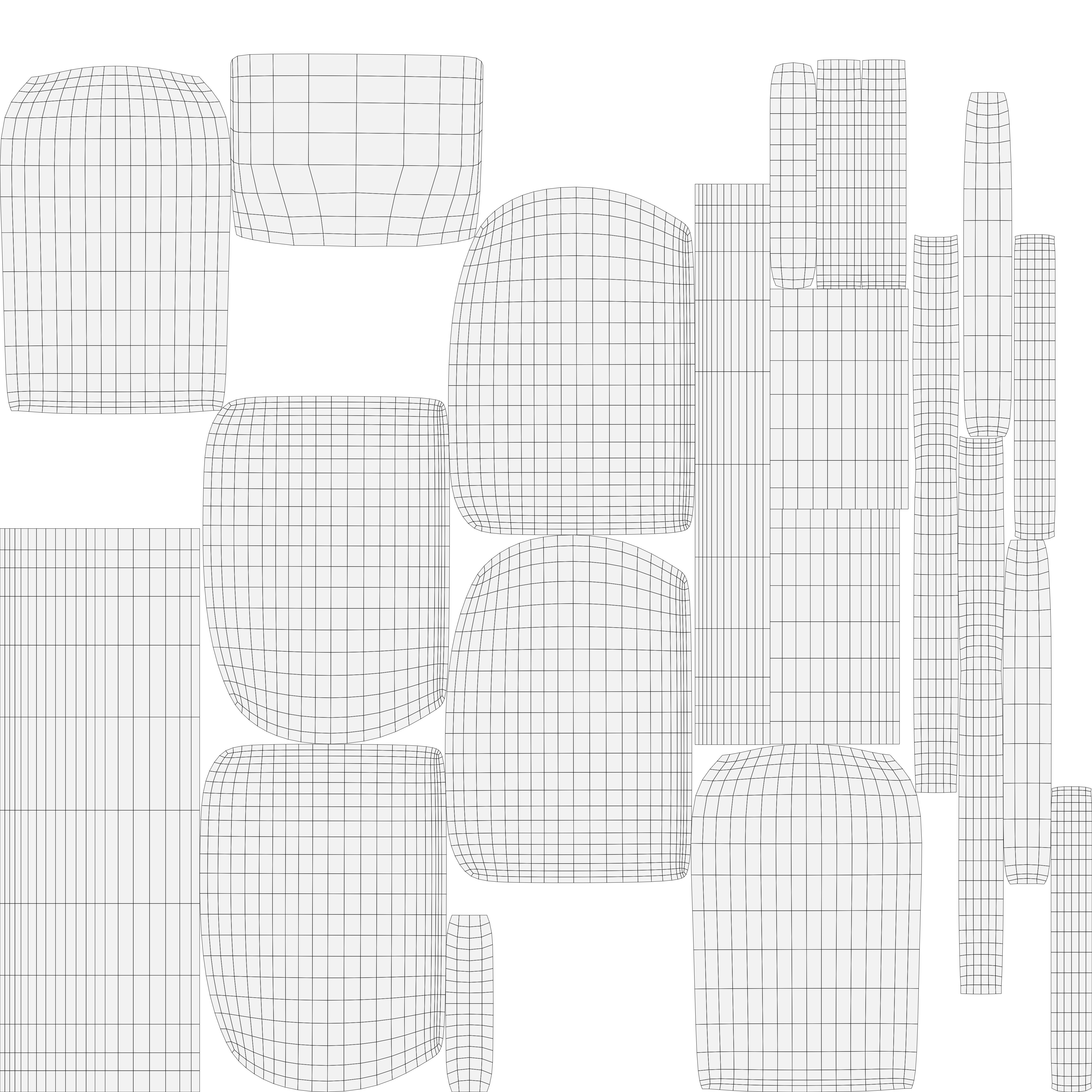 Simple Armchair Low-poly 3D model_43