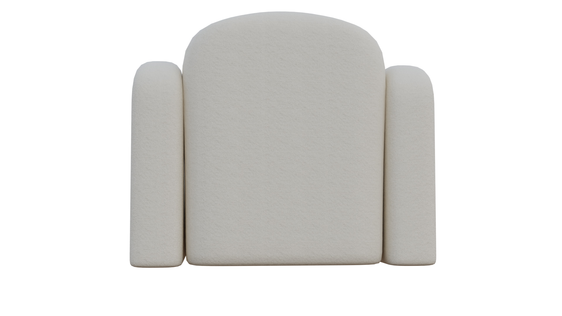 Simple Armchair Low-poly 3D model_25