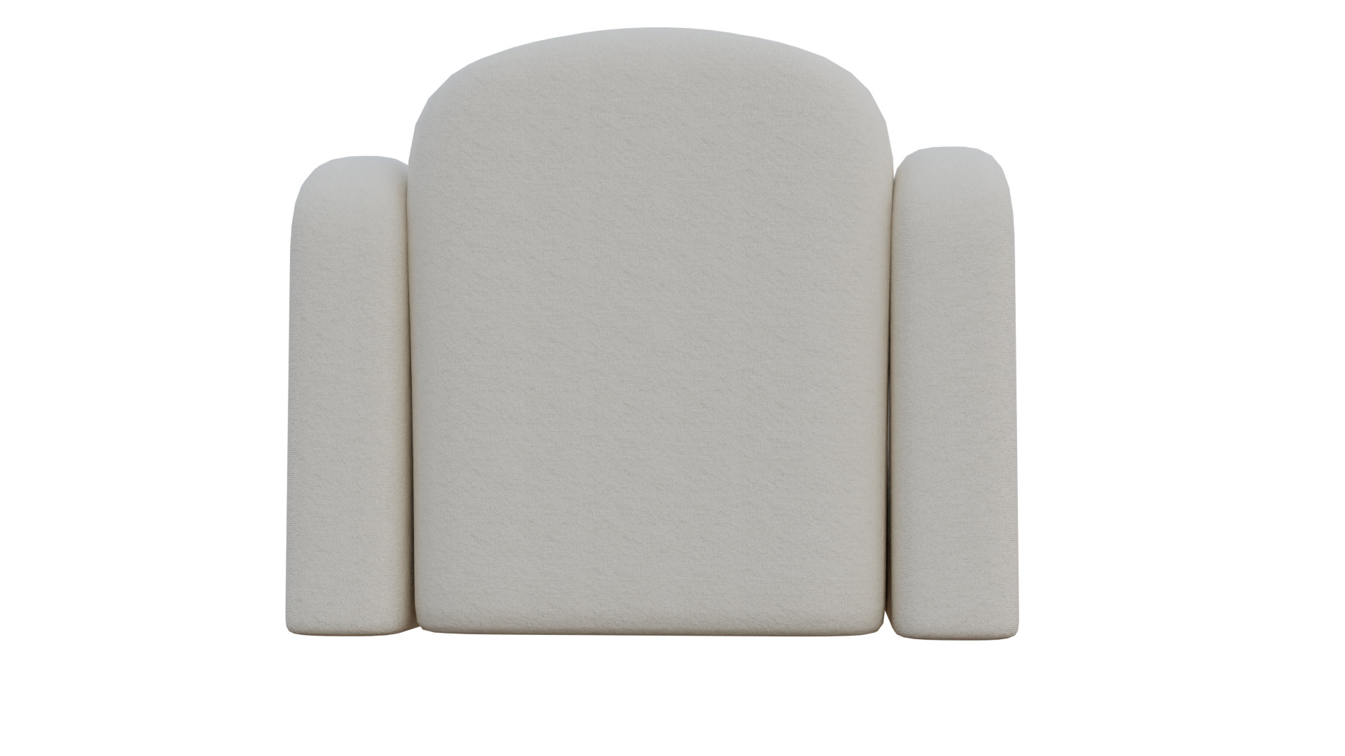 Simple Armchair Low-poly 3D model_24