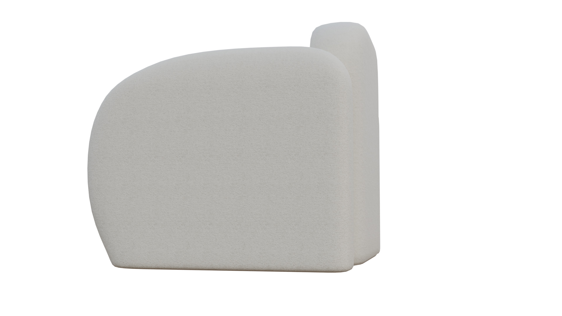 Simple Armchair Low-poly 3D model_32