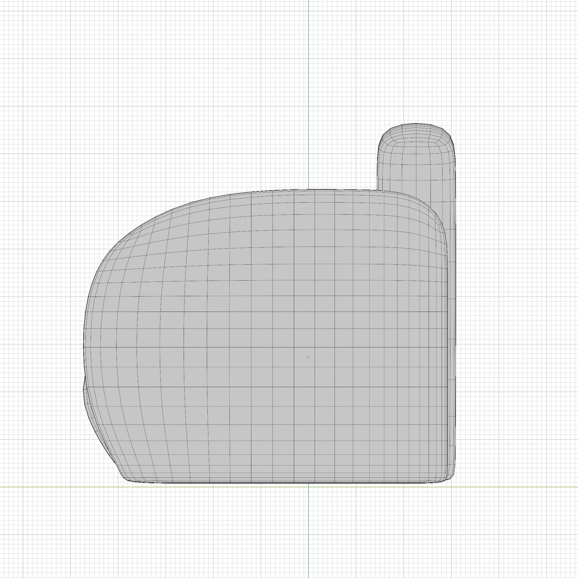 Simple Armchair Low-poly 3D model_45