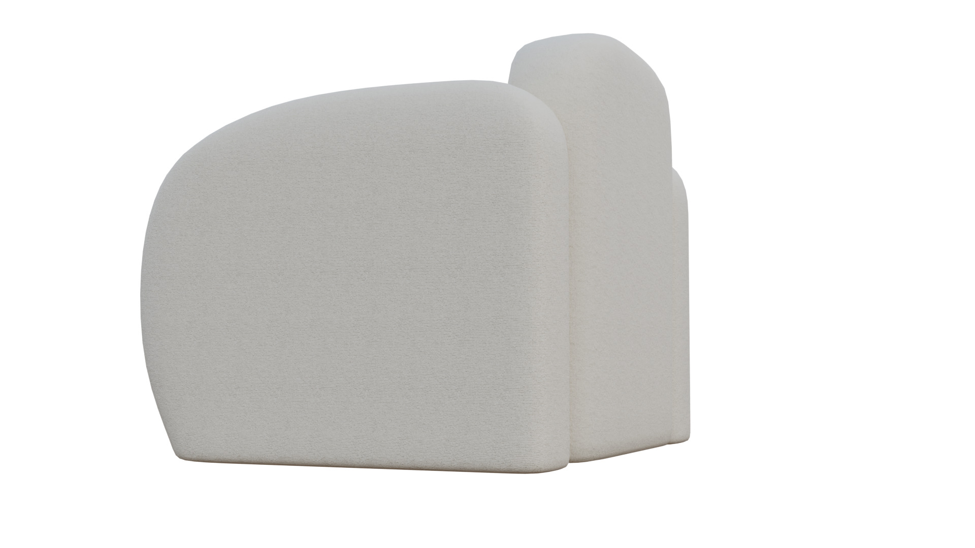 Simple Armchair Low-poly 3D model_31