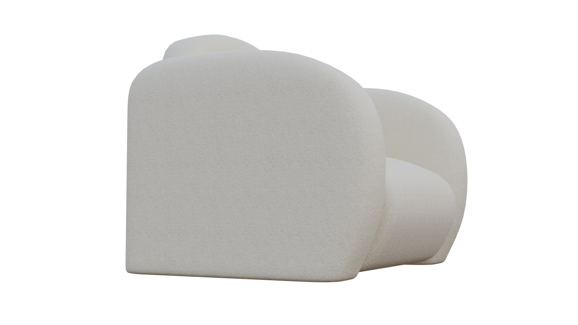 Simple Armchair Low-poly 3D model_13