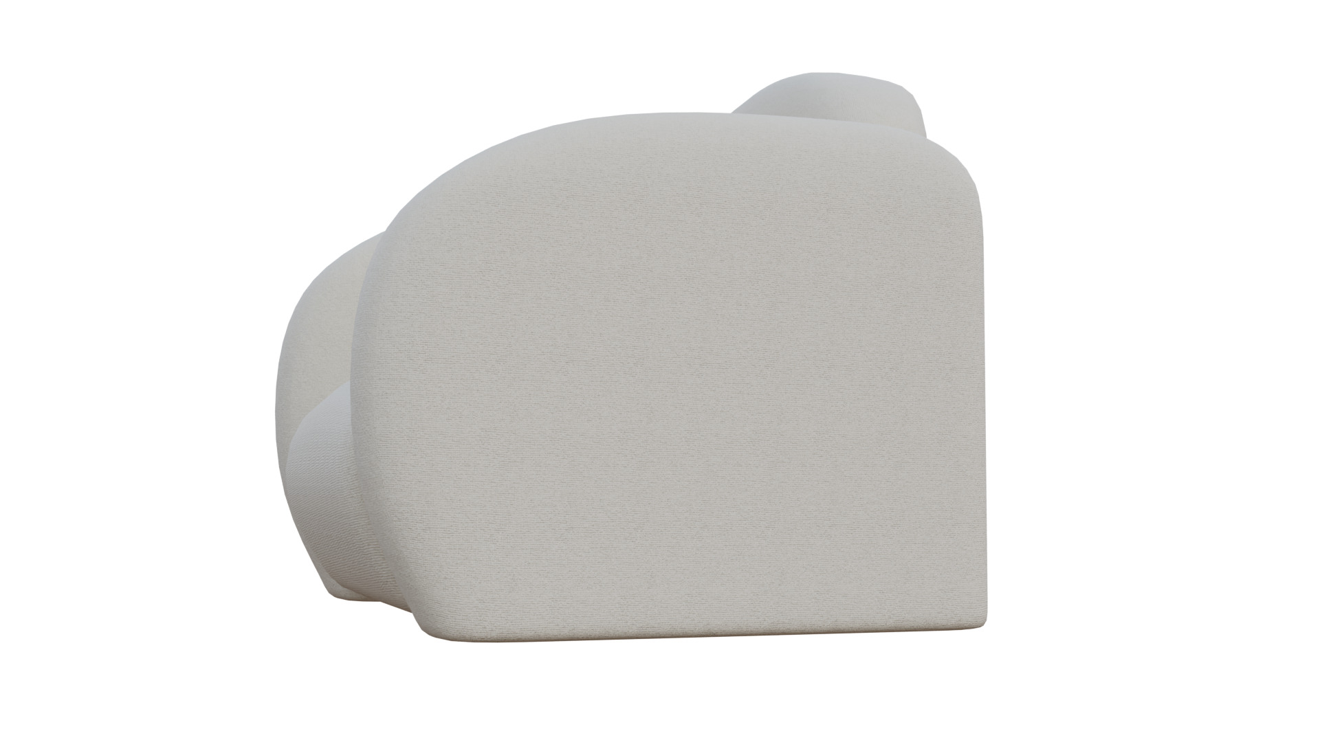 Simple Armchair Low-poly 3D model_35