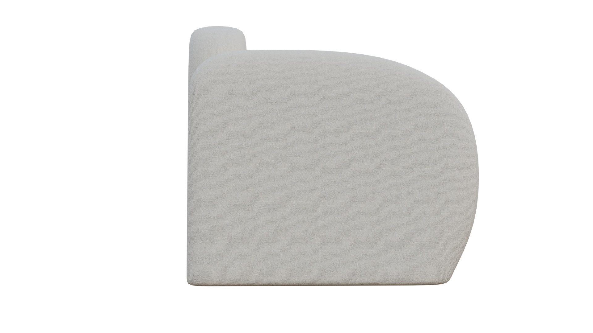 Simple Armchair Low-poly 3D model_16