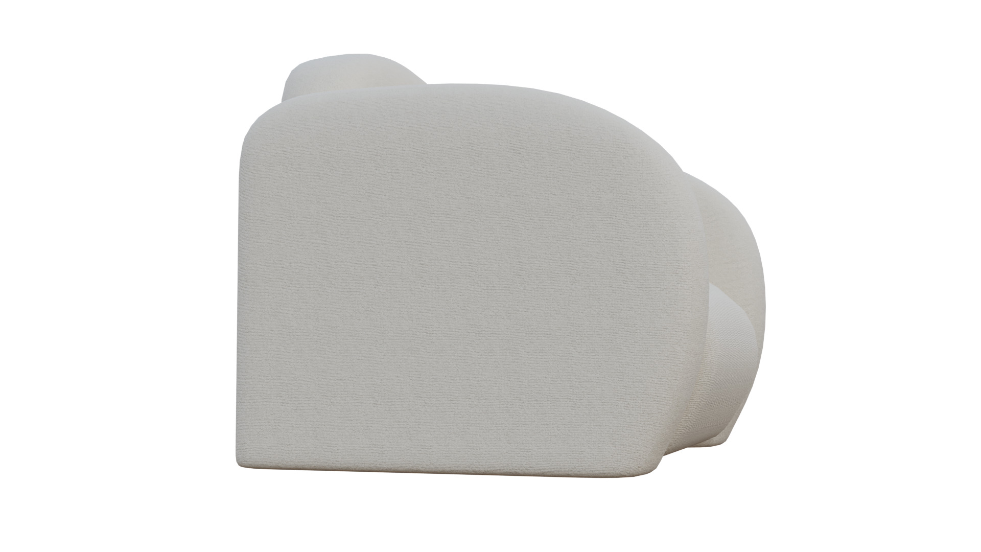 Simple Armchair Low-poly 3D model_14