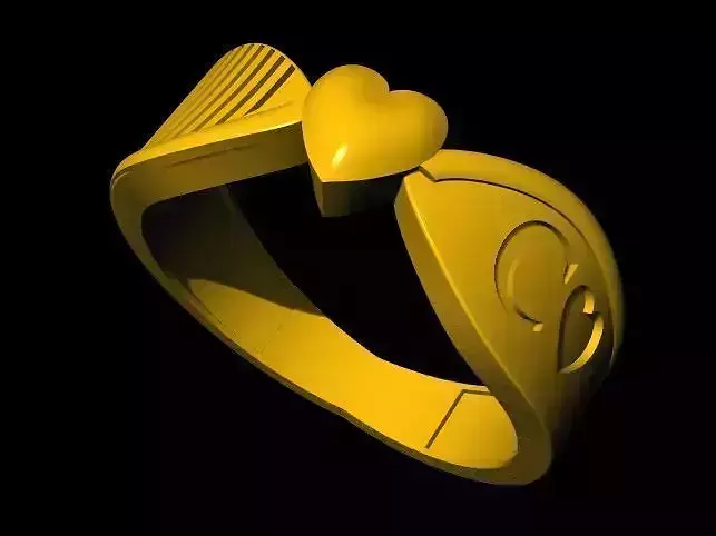 Heart Ring 3dm file